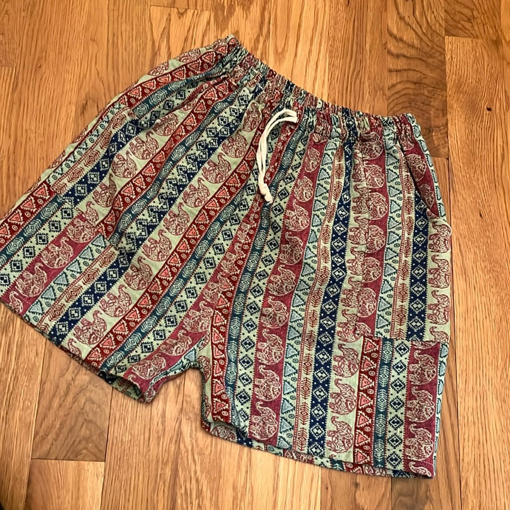 Unbranded elephant print hippie shorts